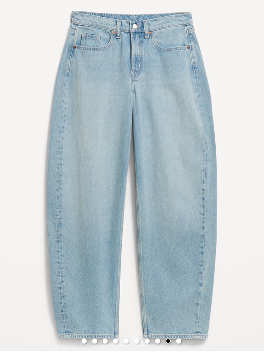 Mid-Rise Arc Barrel Jeans in Light Wash